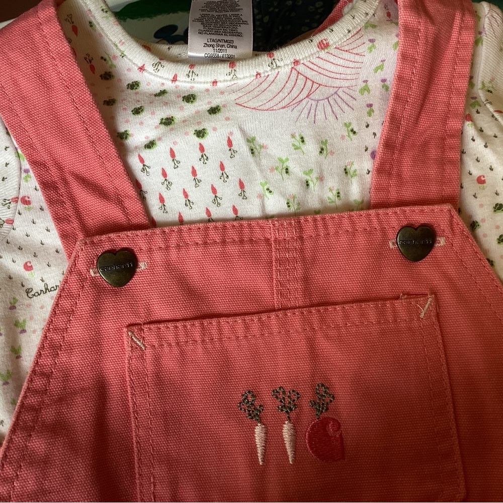 Carhartt Pink Kids Overalls